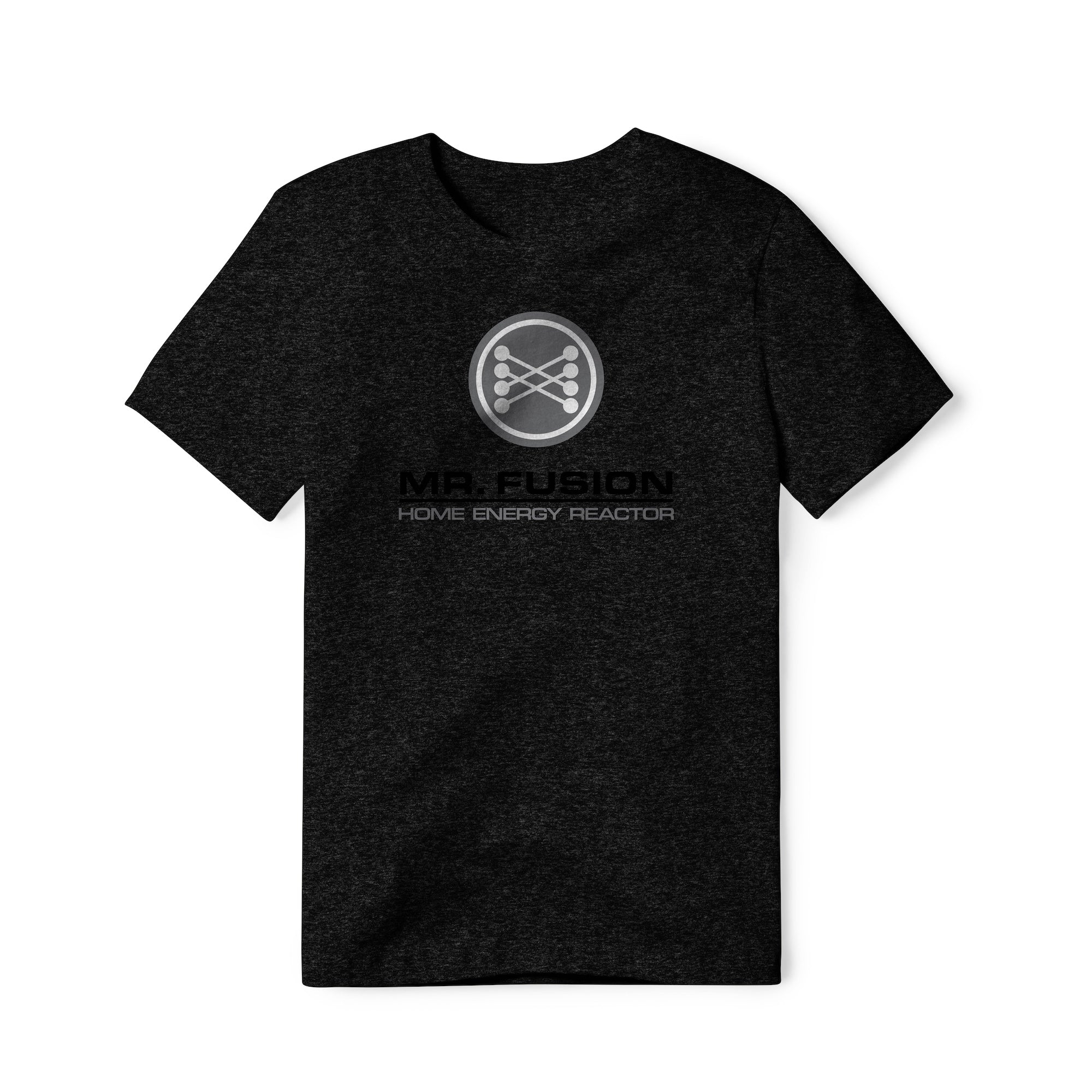 Mr. Fusion Logo : Back To The Future Movie, Cotton/Poly Blend Tee