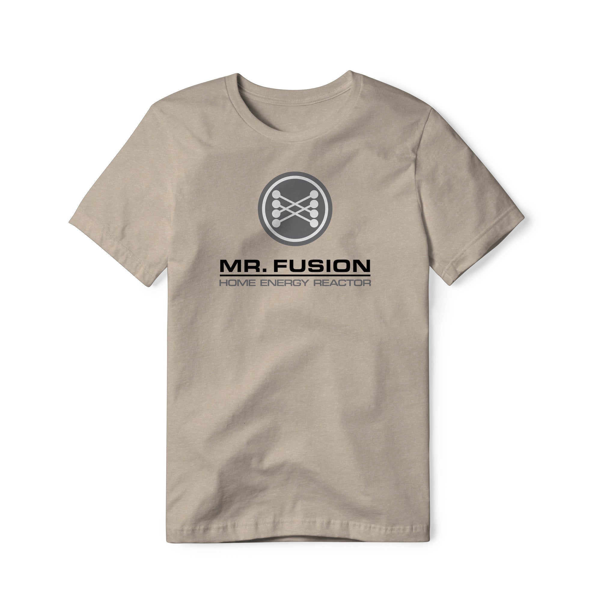 Mr. Fusion Logo : Back To The Future Movie, Cotton/Poly Blend Tee