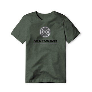 Mr. Fusion Logo : Back To The Future Movie, Cotton/Poly Blend Tee