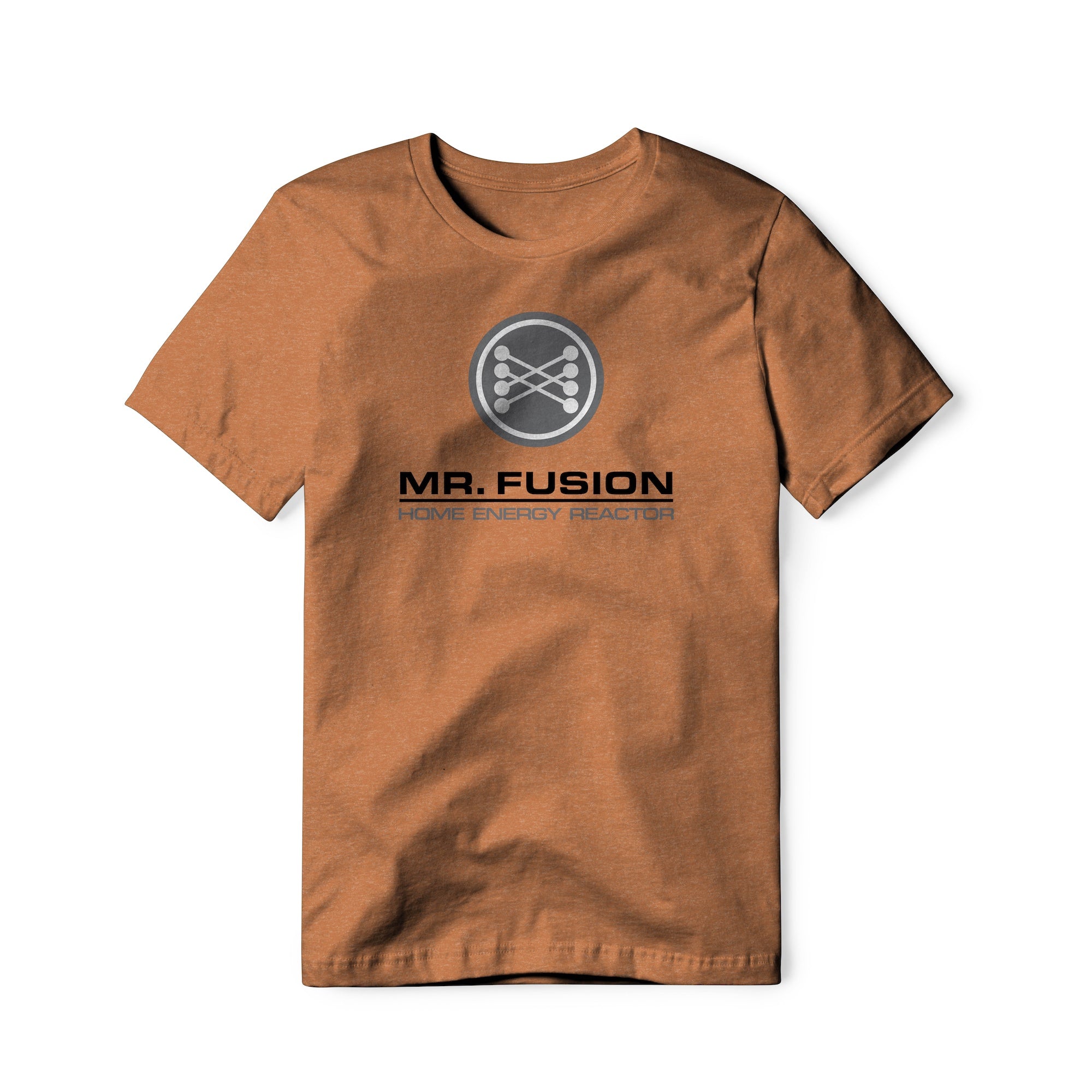 Mr. Fusion Logo : Back To The Future Movie, Cotton/Poly Blend Tee
