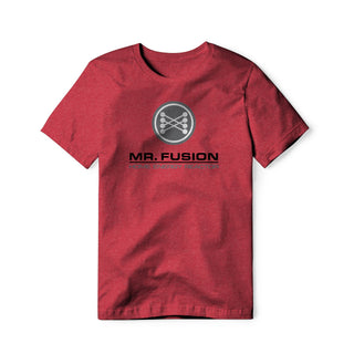 Mr. Fusion Logo : Back To The Future Movie, Cotton/Poly Blend Tee