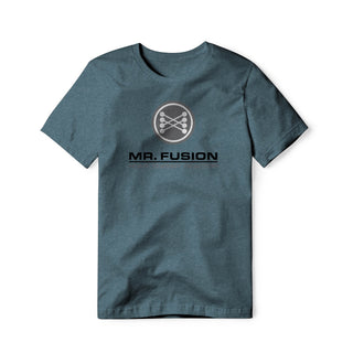 Mr. Fusion Logo : Back To The Future Movie, Cotton/Poly Blend Tee