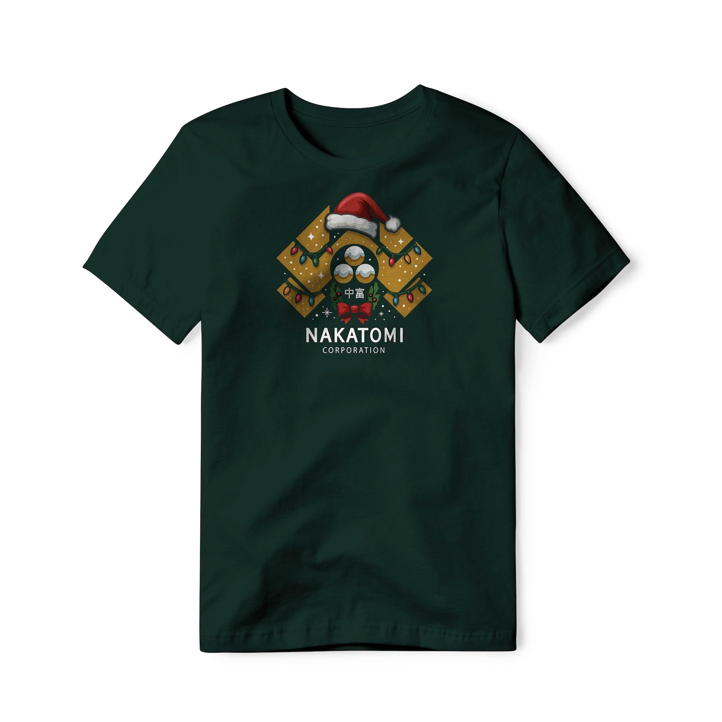 Nakatomi Corporation Logo (Christmas Edition) : Die Hard Movie, Classic Cotton Tee