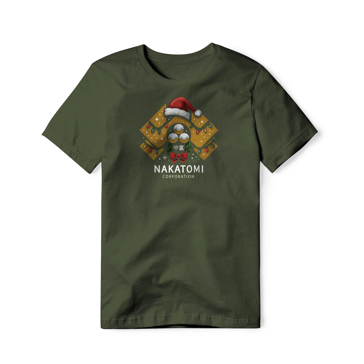 Nakatomi Corporation Logo (Christmas Edition) : Die Hard Movie, Classic Cotton Tee