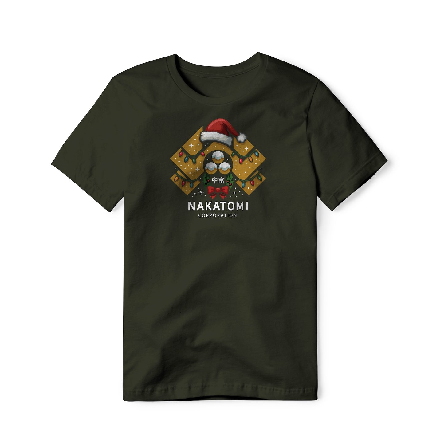 Nakatomi Corporation Logo (Christmas Edition) : Die Hard Movie, Classic Cotton Tee