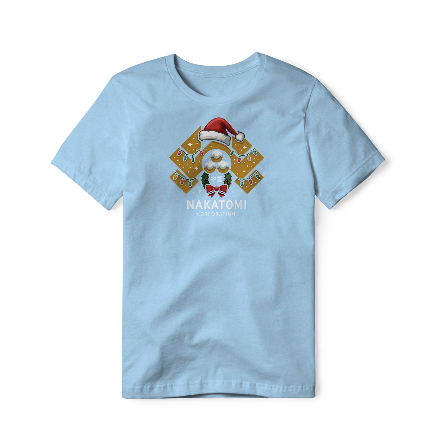 Nakatomi Corporation Logo (Christmas Edition) : Die Hard Movie, Cotton/Poly Blend Tee