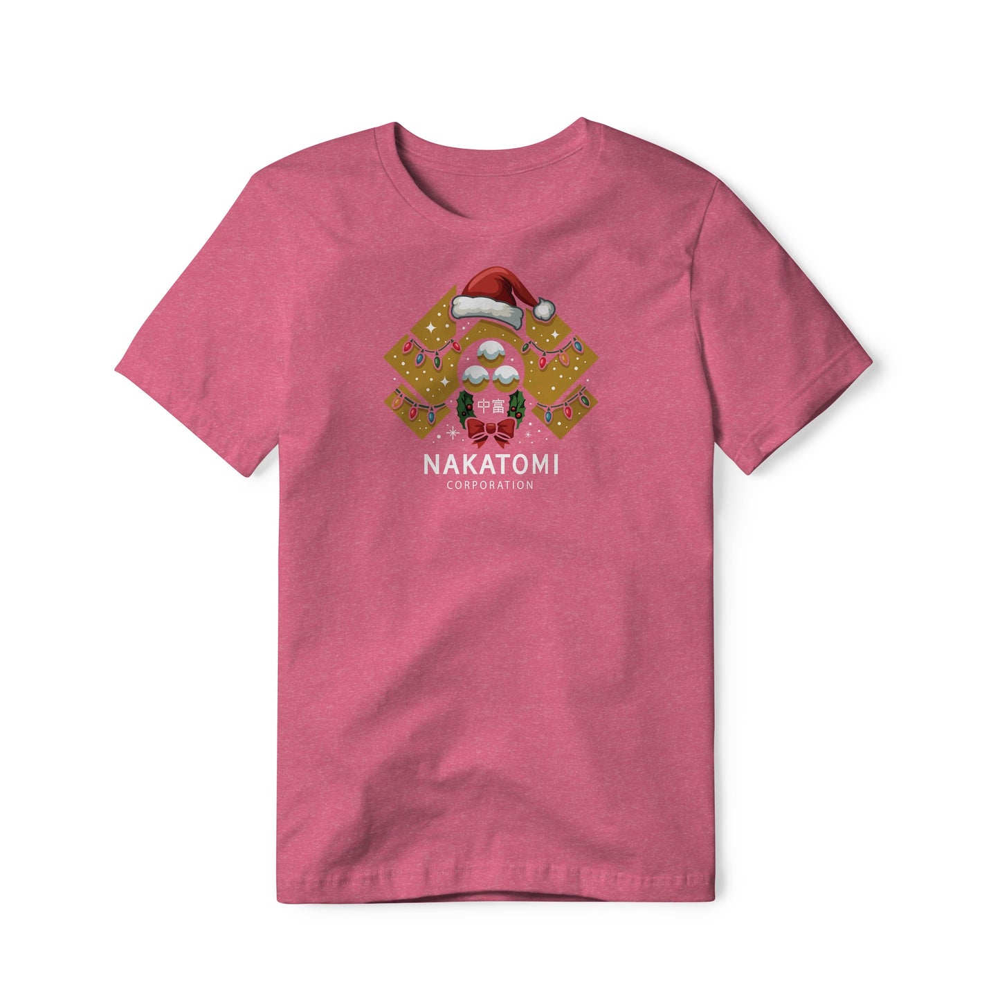 Nakatomi Corporation Logo (Christmas Edition) : Die Hard Movie, Cotton/Poly Blend Tee