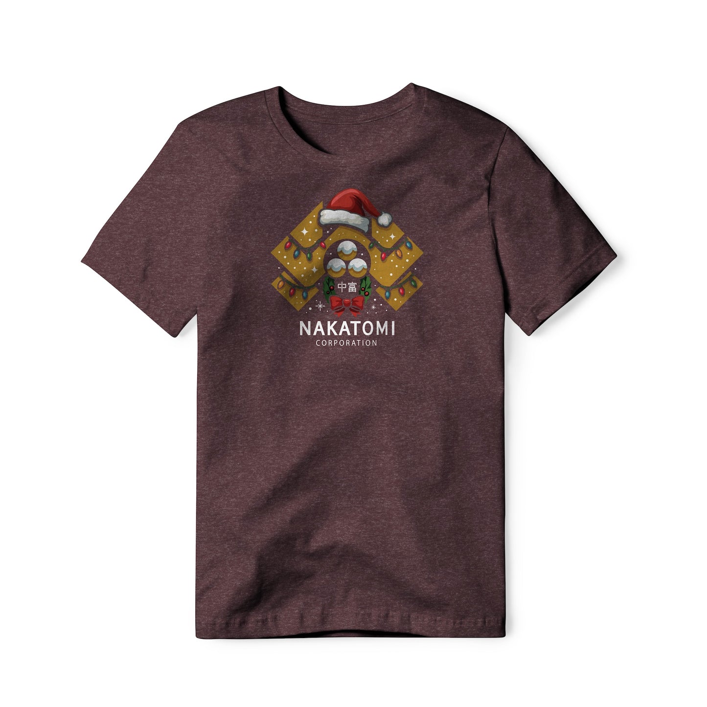 Nakatomi Corporation Logo (Christmas Edition) : Die Hard Movie, Cotton/Poly Blend Tee
