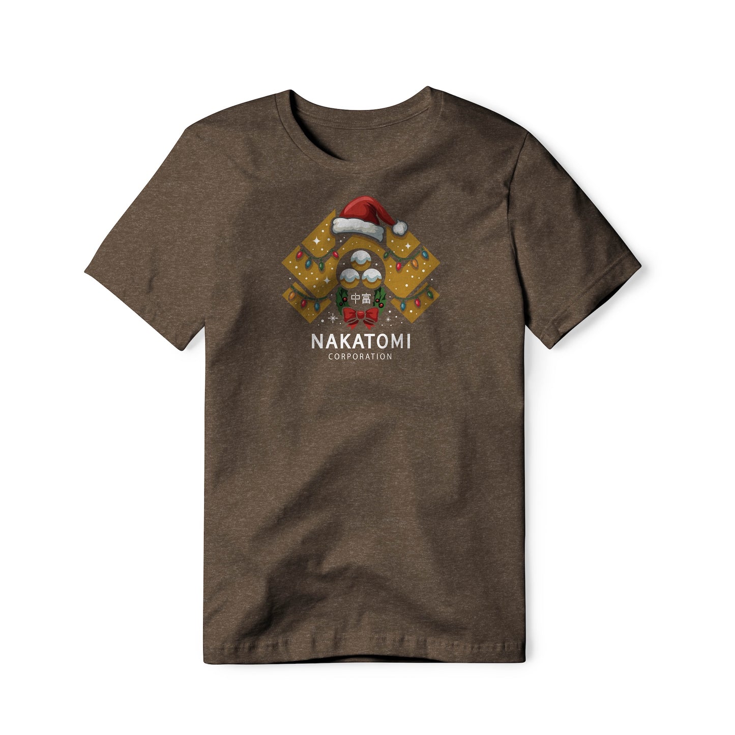 Nakatomi Corporation Logo (Christmas Edition) : Die Hard Movie, Cotton/Poly Blend Tee