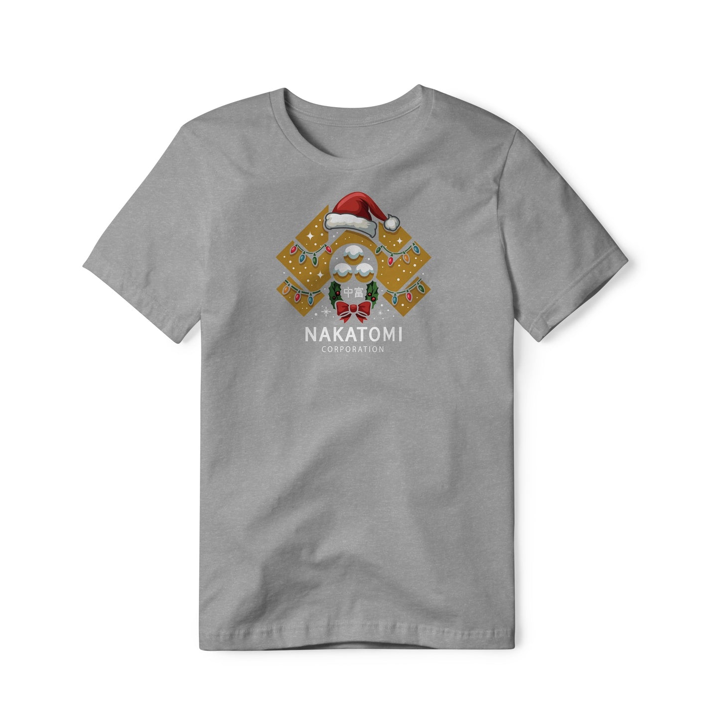 Nakatomi Corporation Logo (Christmas Edition) : Die Hard Movie, Cotton/Poly Blend Tee