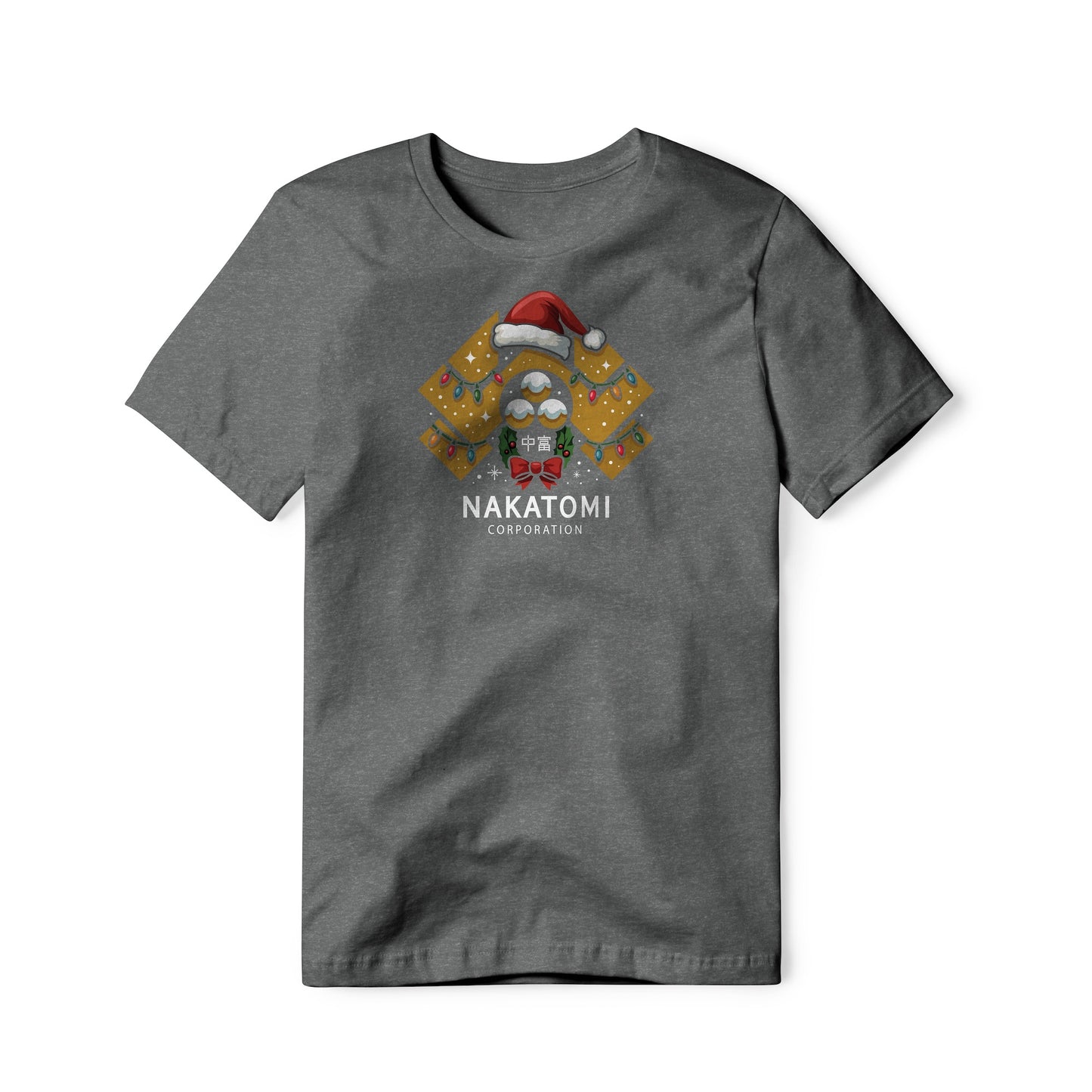 Nakatomi Corporation Logo (Christmas Edition) : Die Hard Movie, Cotton/Poly Blend Tee