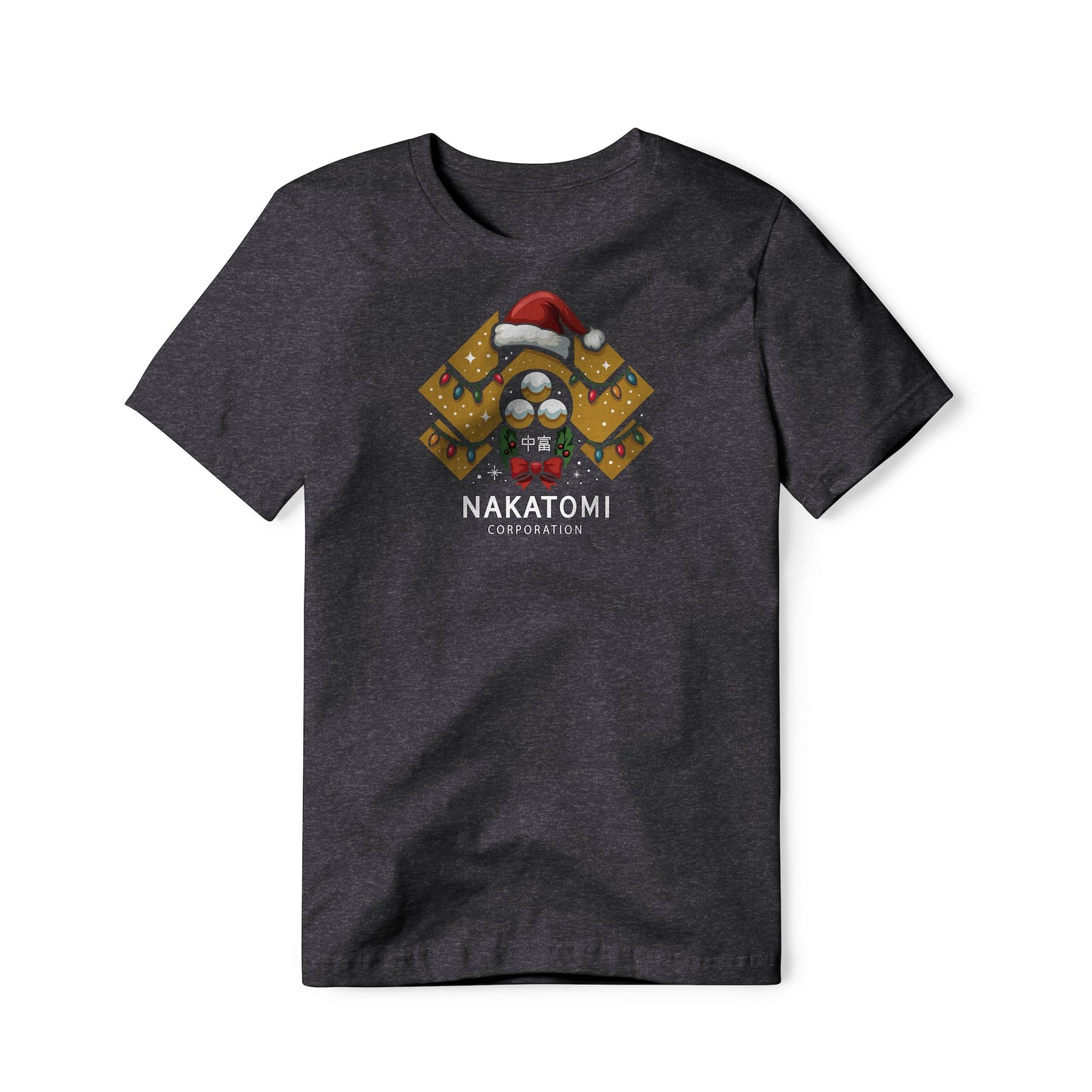 Nakatomi Corporation Logo (Christmas Edition) : Die Hard Movie, Cotton/Poly Blend Tee