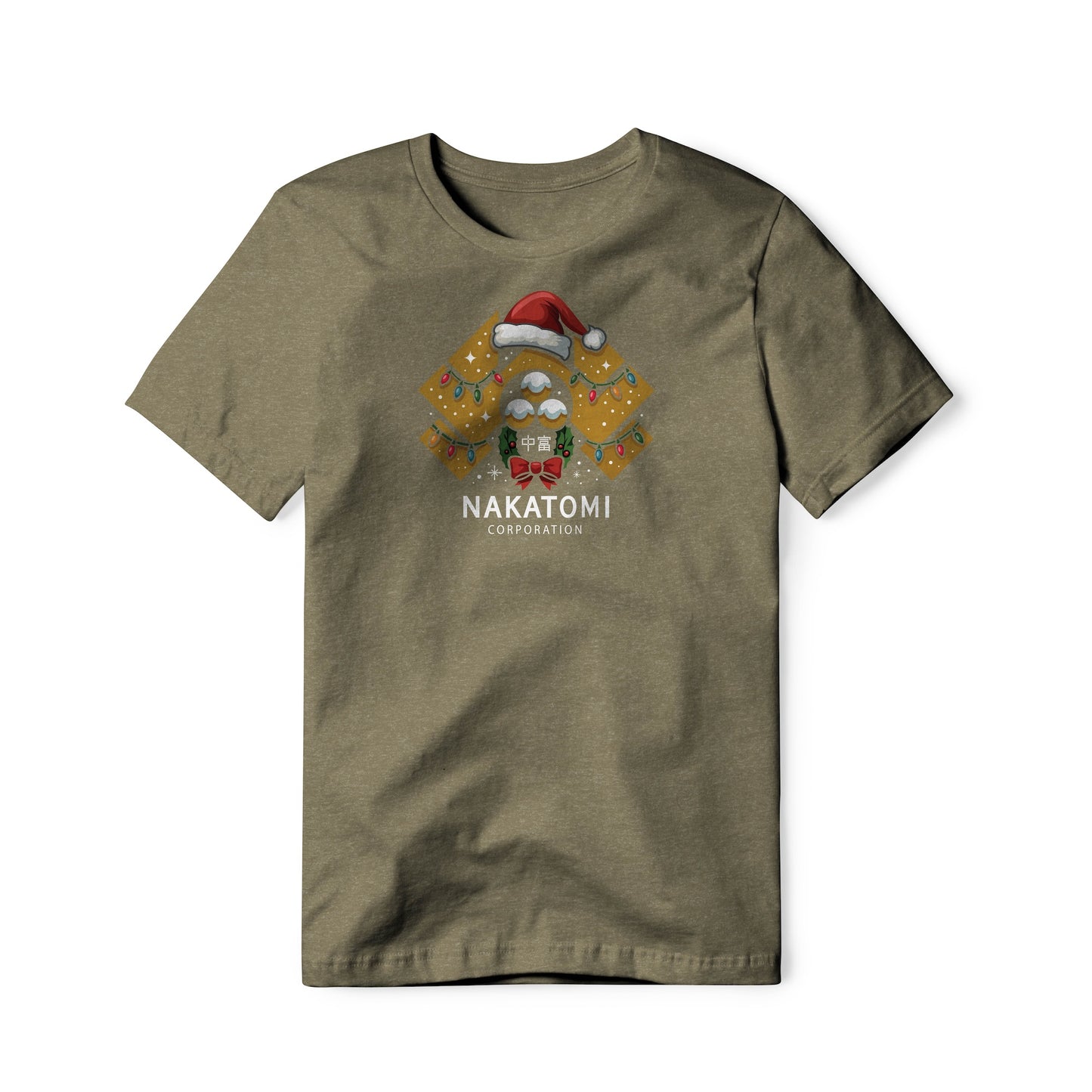 Nakatomi Corporation Logo (Christmas Edition) : Die Hard Movie, Cotton/Poly Blend Tee