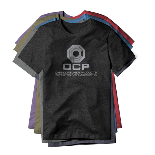 OCP Logo : RoboCop Movie, Cotton/Poly Blend Tee