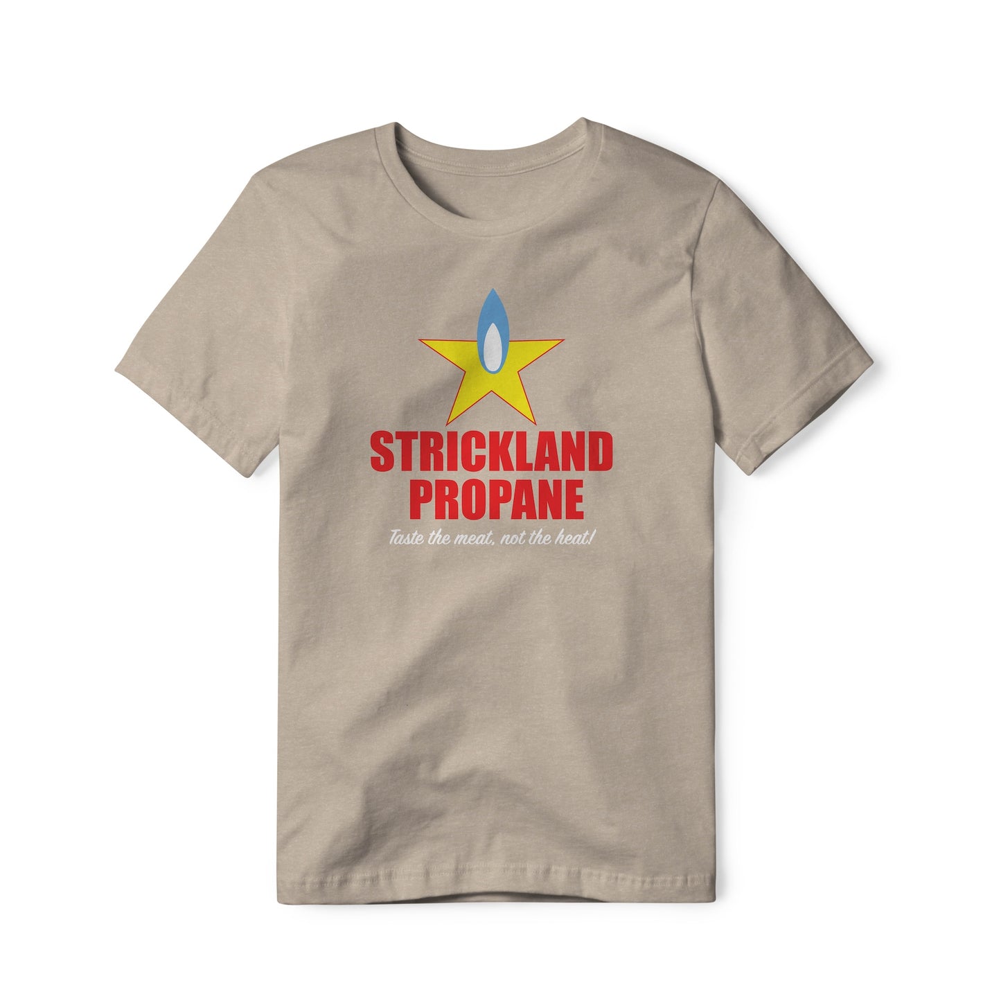 Strickland Propane Logo : King Of The Hill Show, Cotton/Poly Blend Tee