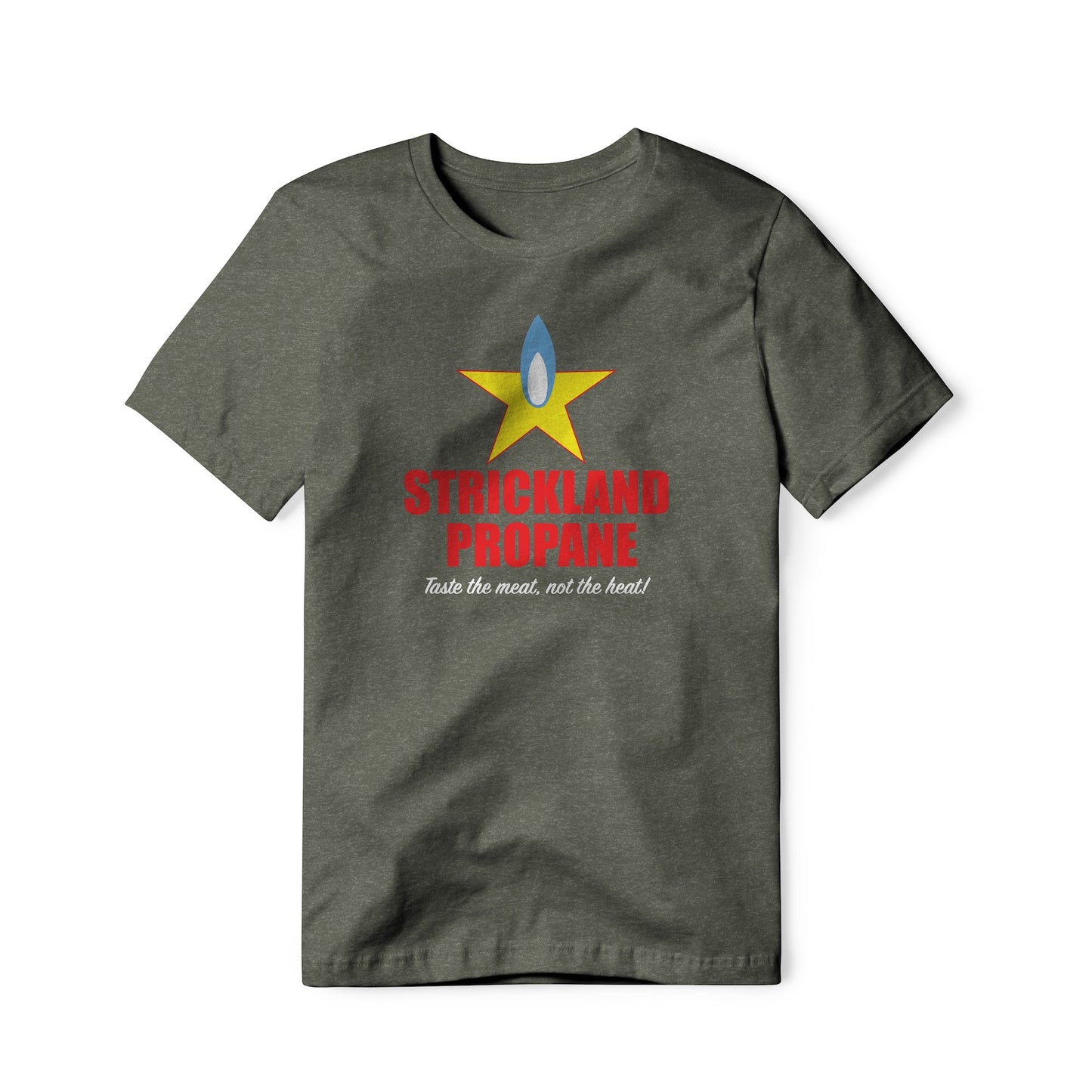 Strickland Propane Logo : King Of The Hill Show, Cotton/Poly Blend Tee