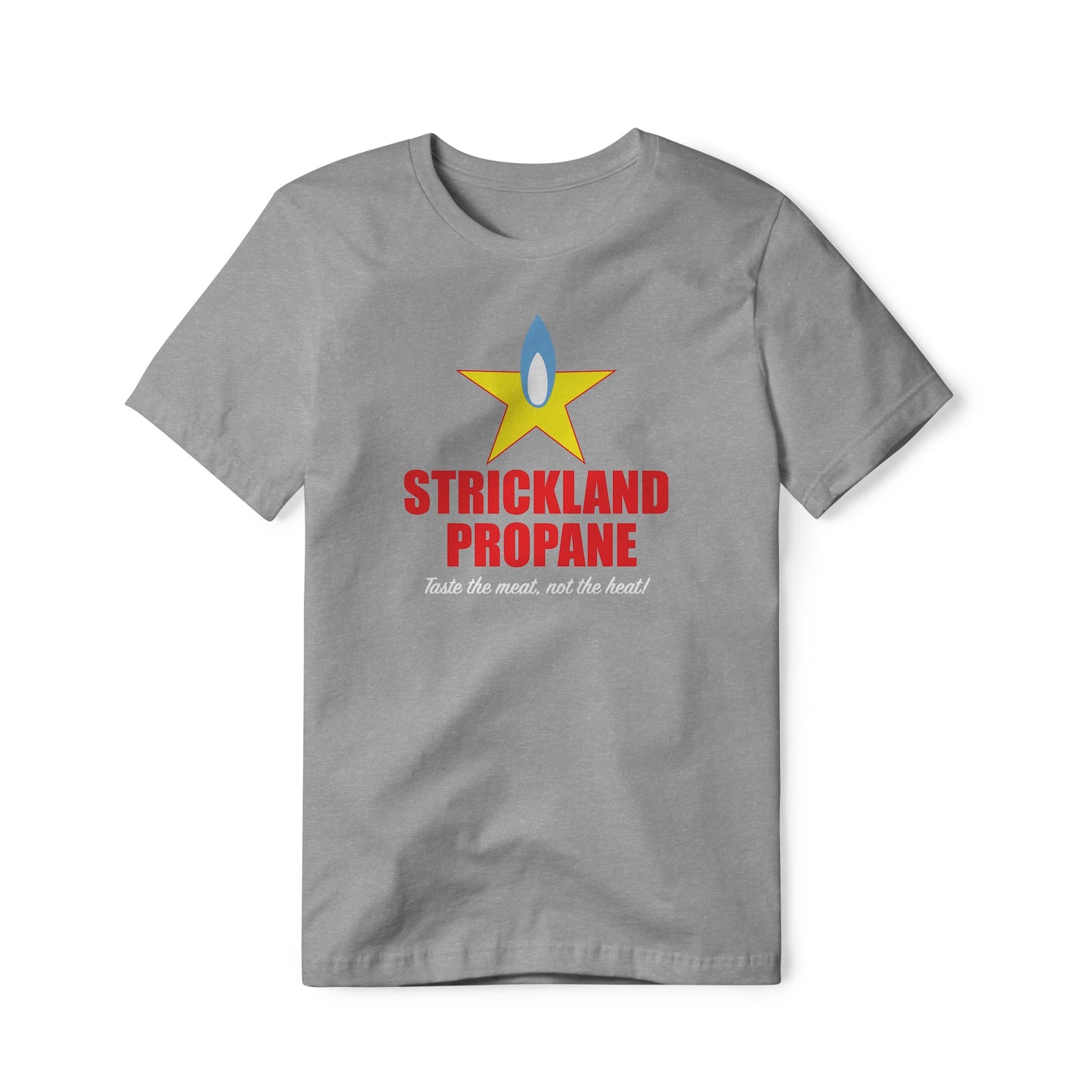 Strickland Propane Logo : King Of The Hill Show, Cotton/Poly Blend Tee
