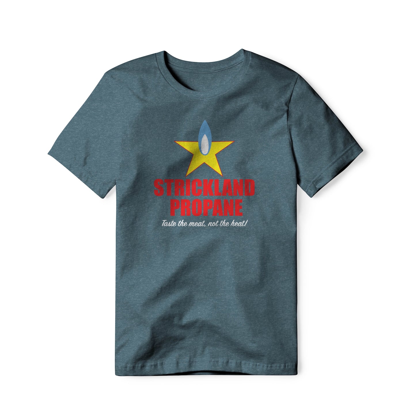 Strickland Propane Logo : King Of The Hill Show, Cotton/Poly Blend Tee