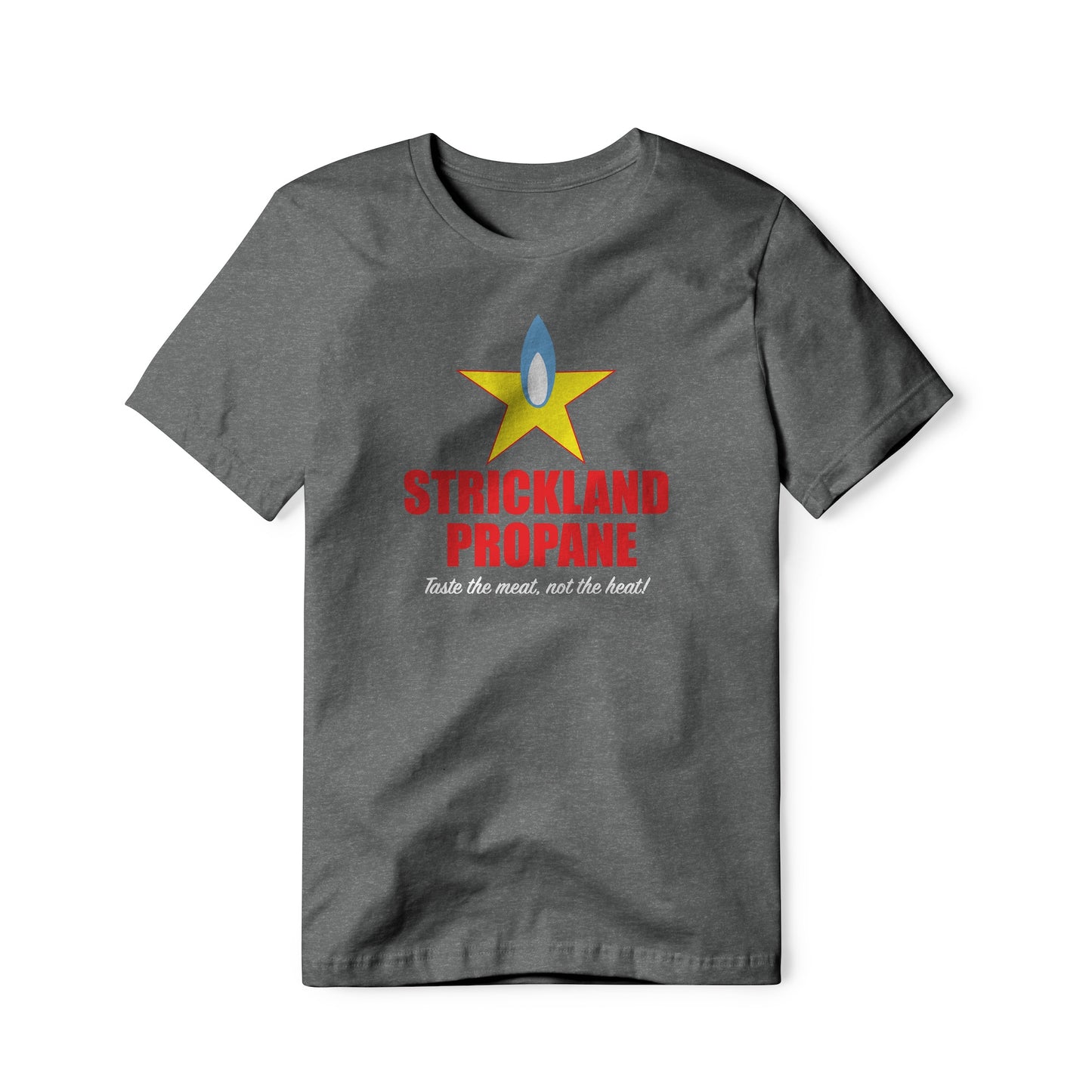 Strickland Propane Logo : King Of The Hill Show, Cotton/Poly Blend Tee
