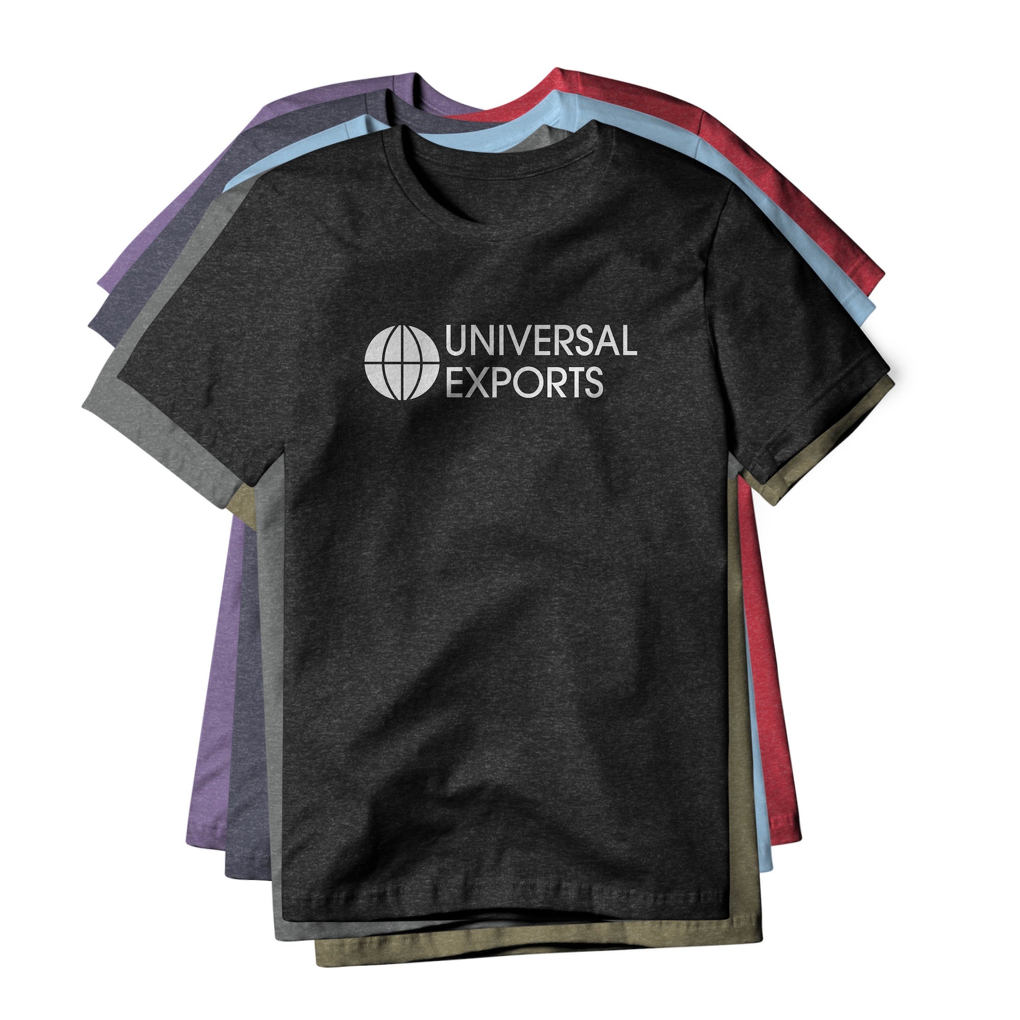 Universal Exports Logo (White) : James Bond Movie, Cotton/Poly Blend Tee