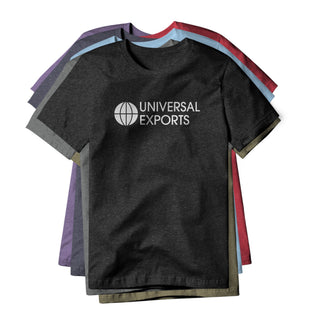 Universal Exports Logo (White) : James Bond Movie, Cotton/Poly Blend Tee