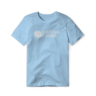 Universal Exports Logo (White) : James Bond Movie, Cotton/Poly Blend Tee