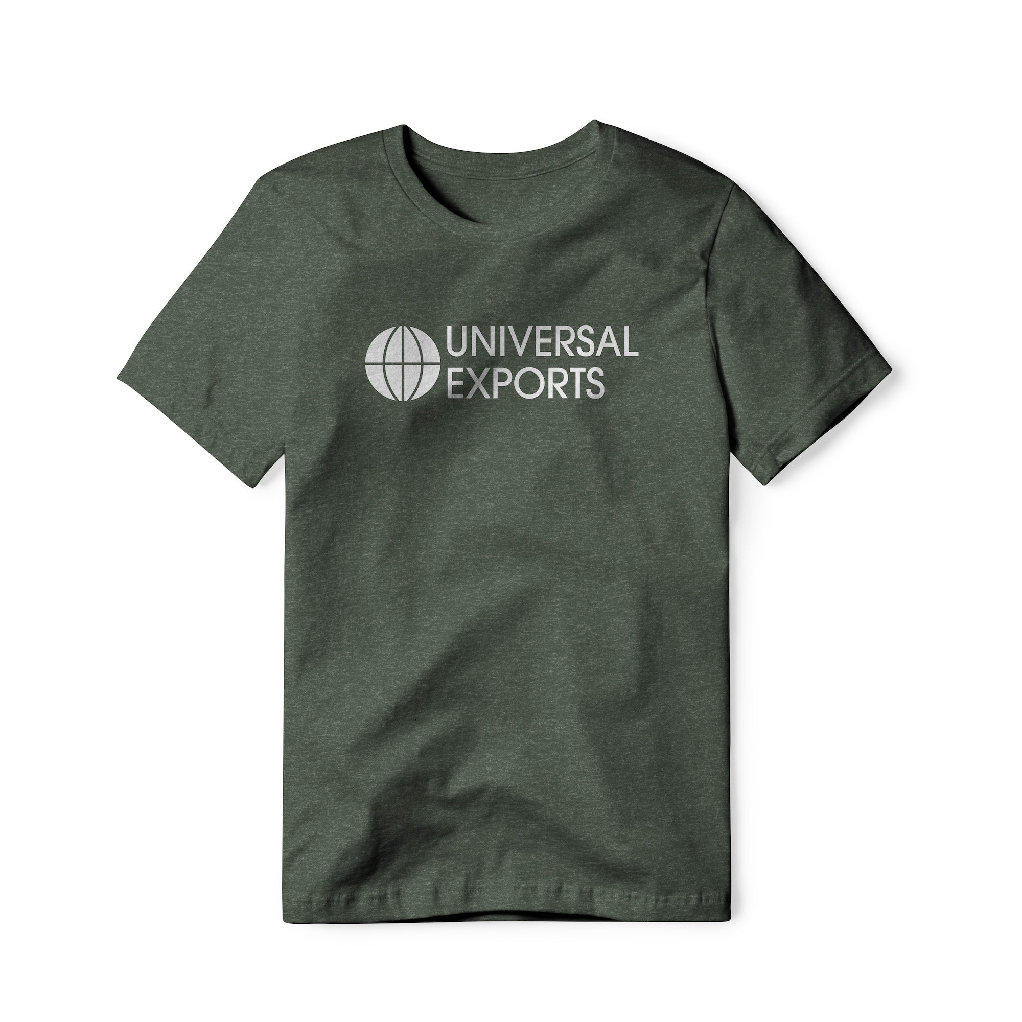 Universal Exports Logo (White) : James Bond Movie, Cotton/Poly Blend Tee