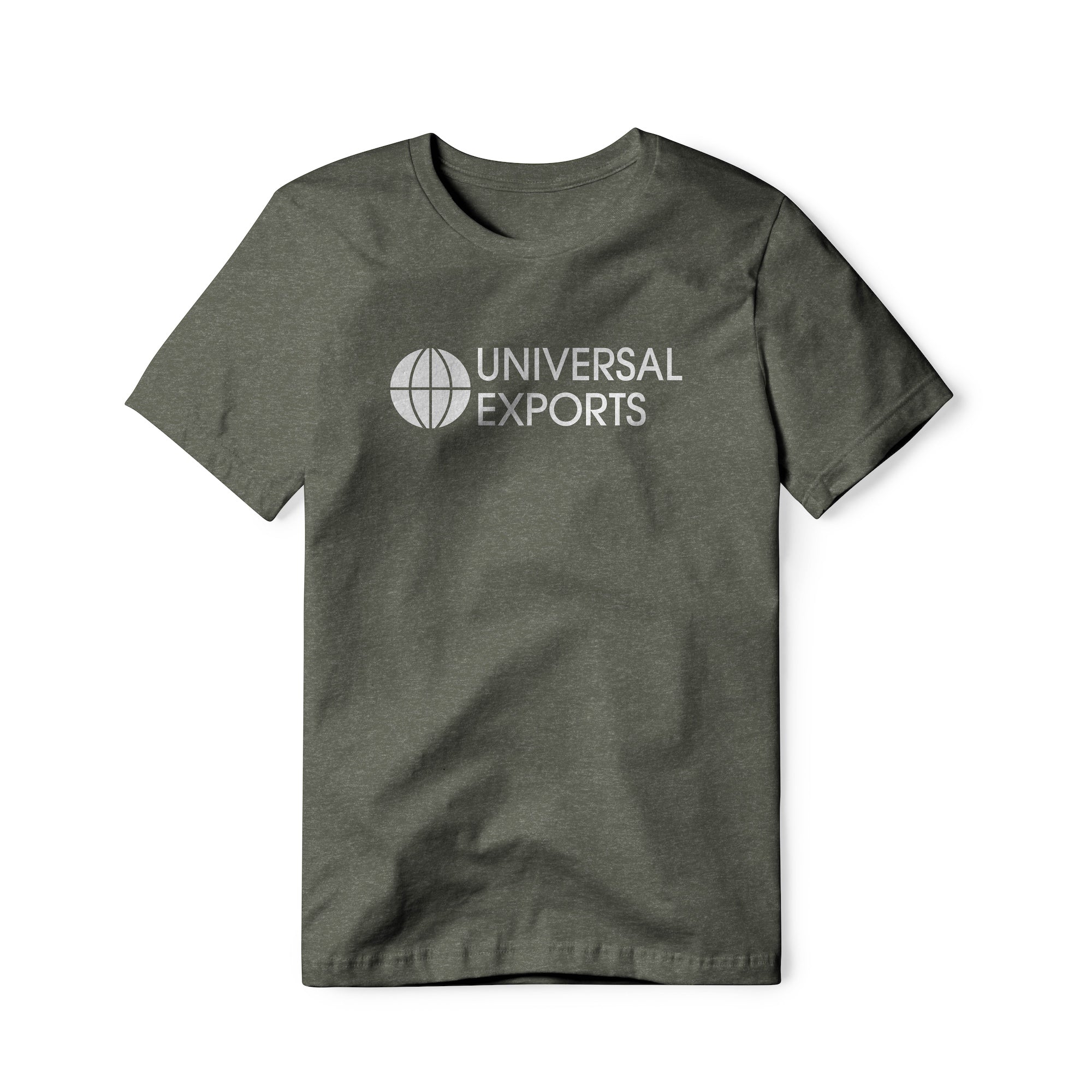 Universal Exports Logo (White) : James Bond Movie, Cotton/Poly Blend Tee