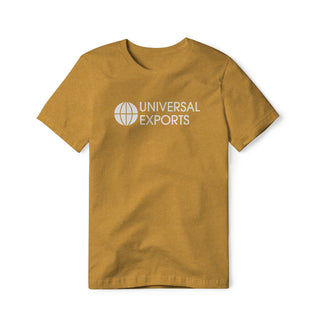 Universal Exports Logo (White) : James Bond Movie, Cotton/Poly Blend Tee