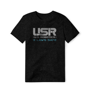US Robotics Logo : I, Robot Movie, Cotton/Poly Blend Tee