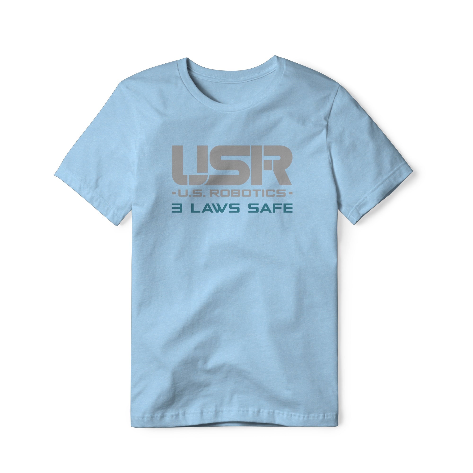 US Robotics Logo : I, Robot Movie, Cotton/Poly Blend Tee