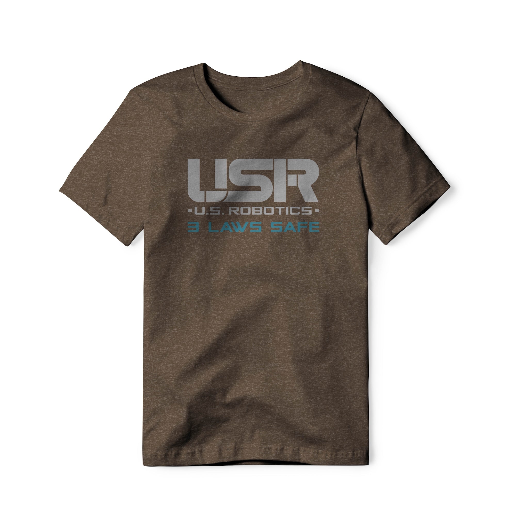US Robotics Logo : I, Robot Movie, Cotton/Poly Blend Tee
