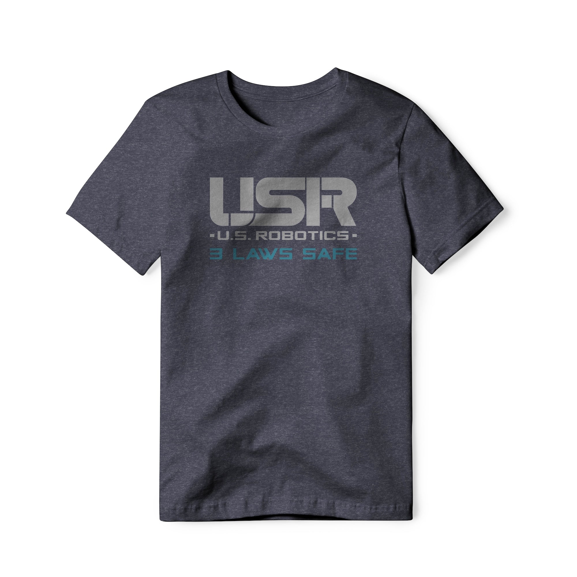 US Robotics Logo : I, Robot Movie, Cotton/Poly Blend Tee