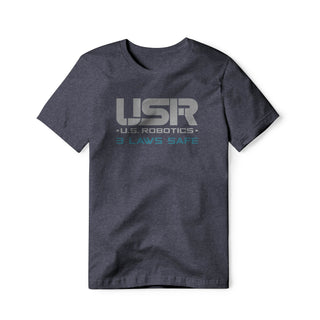 US Robotics Logo : I, Robot Movie, Cotton/Poly Blend Tee