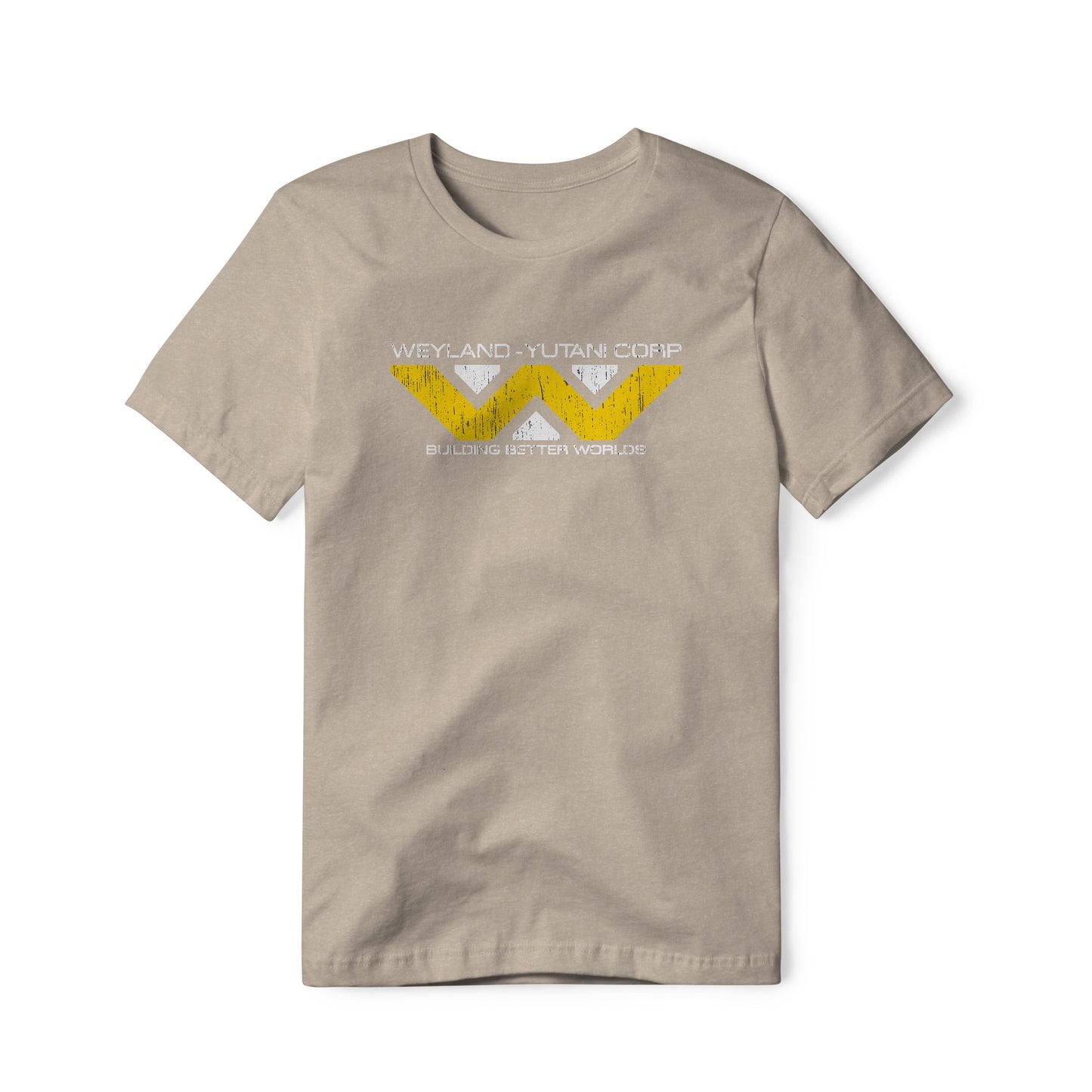 Weyland-Yutani Distressed Logo : Alien Movie, Cotton/Poly Blend Tee