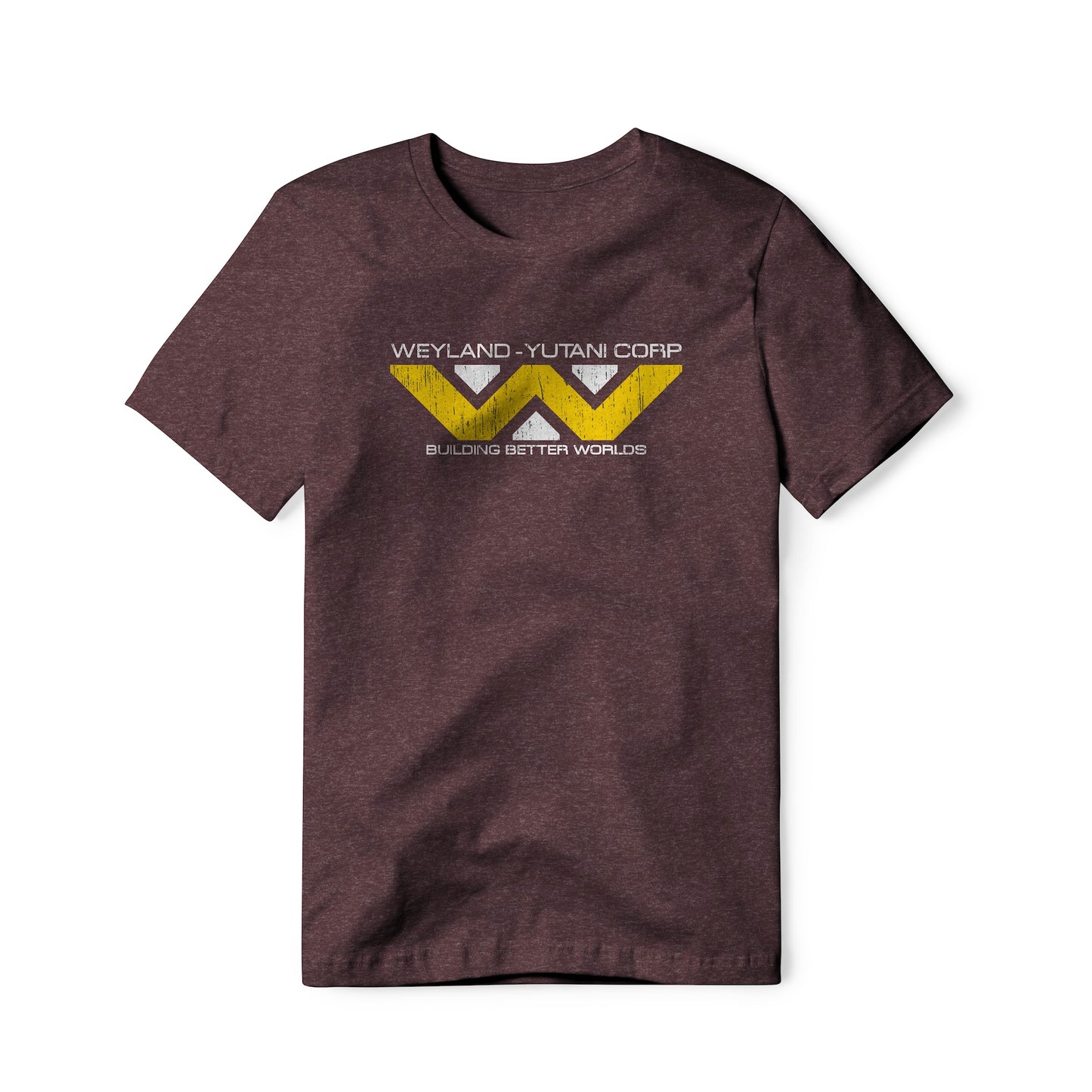 Weyland-Yutani Distressed Logo : Alien Movie, Cotton/Poly Blend Tee