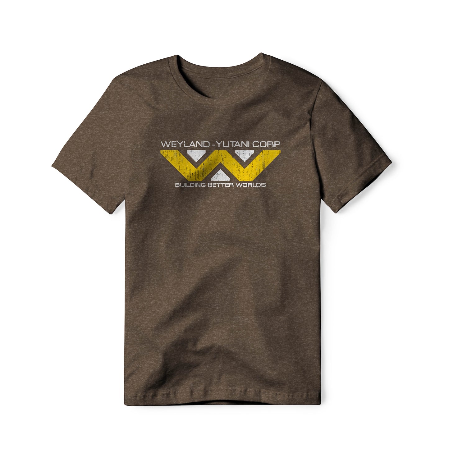 Weyland-Yutani Distressed Logo : Alien Movie, Cotton/Poly Blend Tee