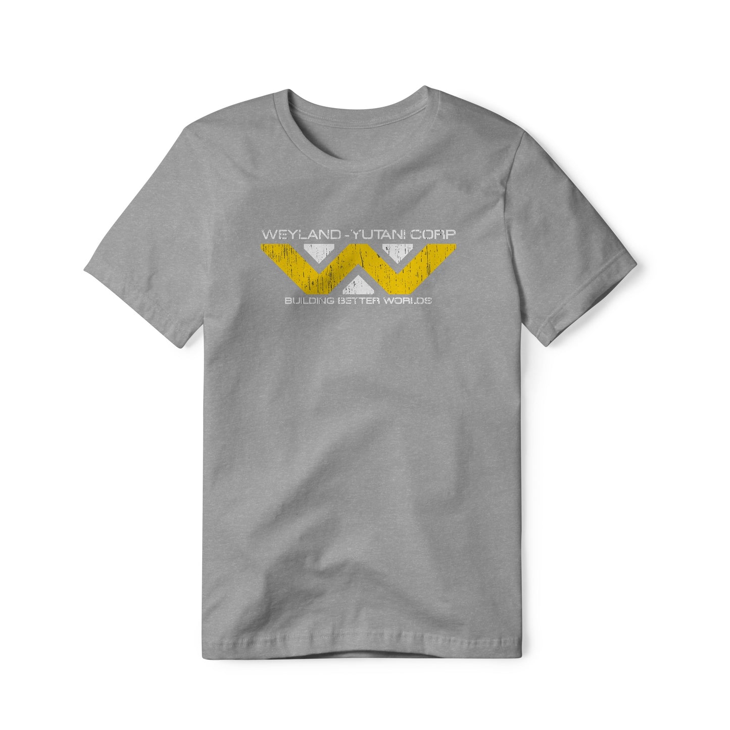 Weyland-Yutani Distressed Logo : Alien Movie, Cotton/Poly Blend Tee