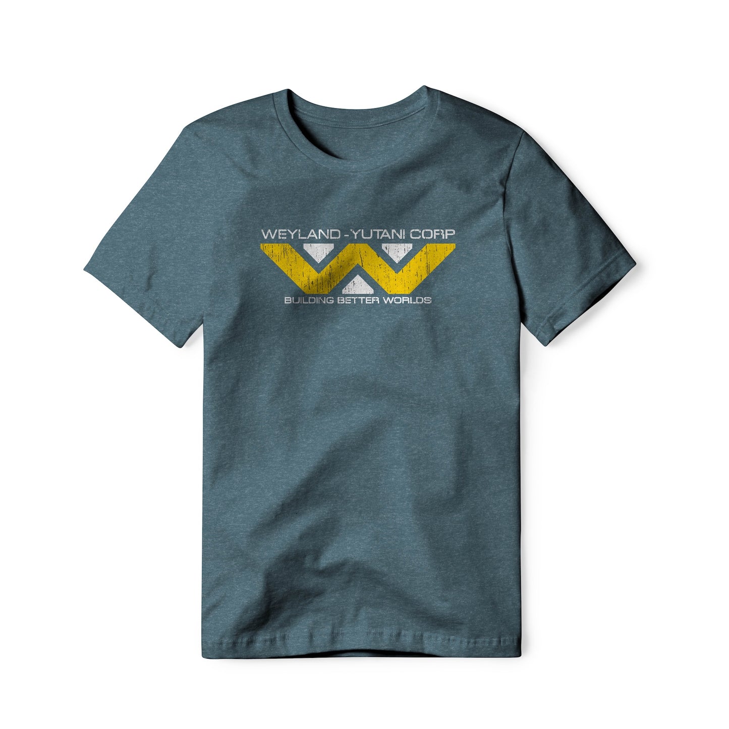 Weyland-Yutani Distressed Logo : Alien Movie, Cotton/Poly Blend Tee