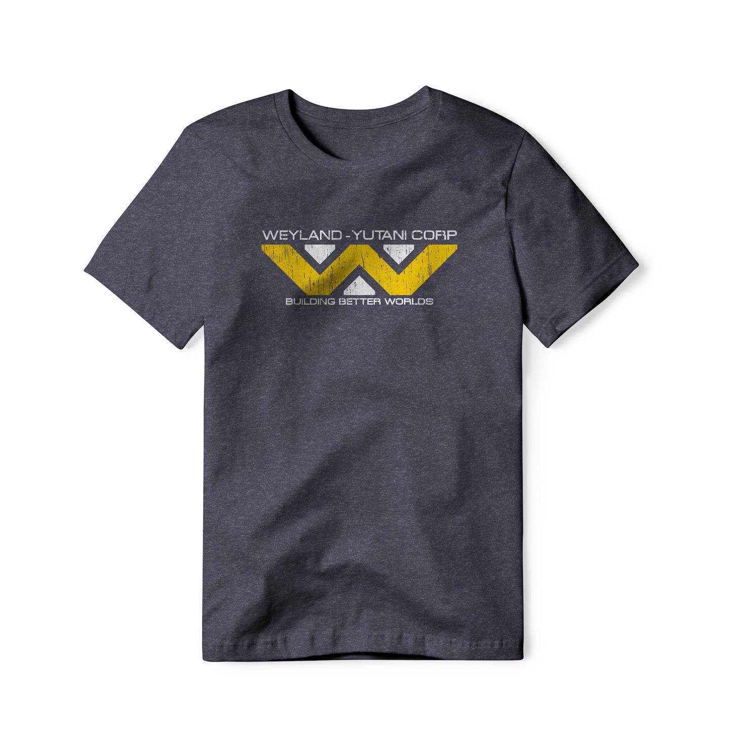 Weyland-Yutani Distressed Logo : Alien Movie, Cotton/Poly Blend Tee