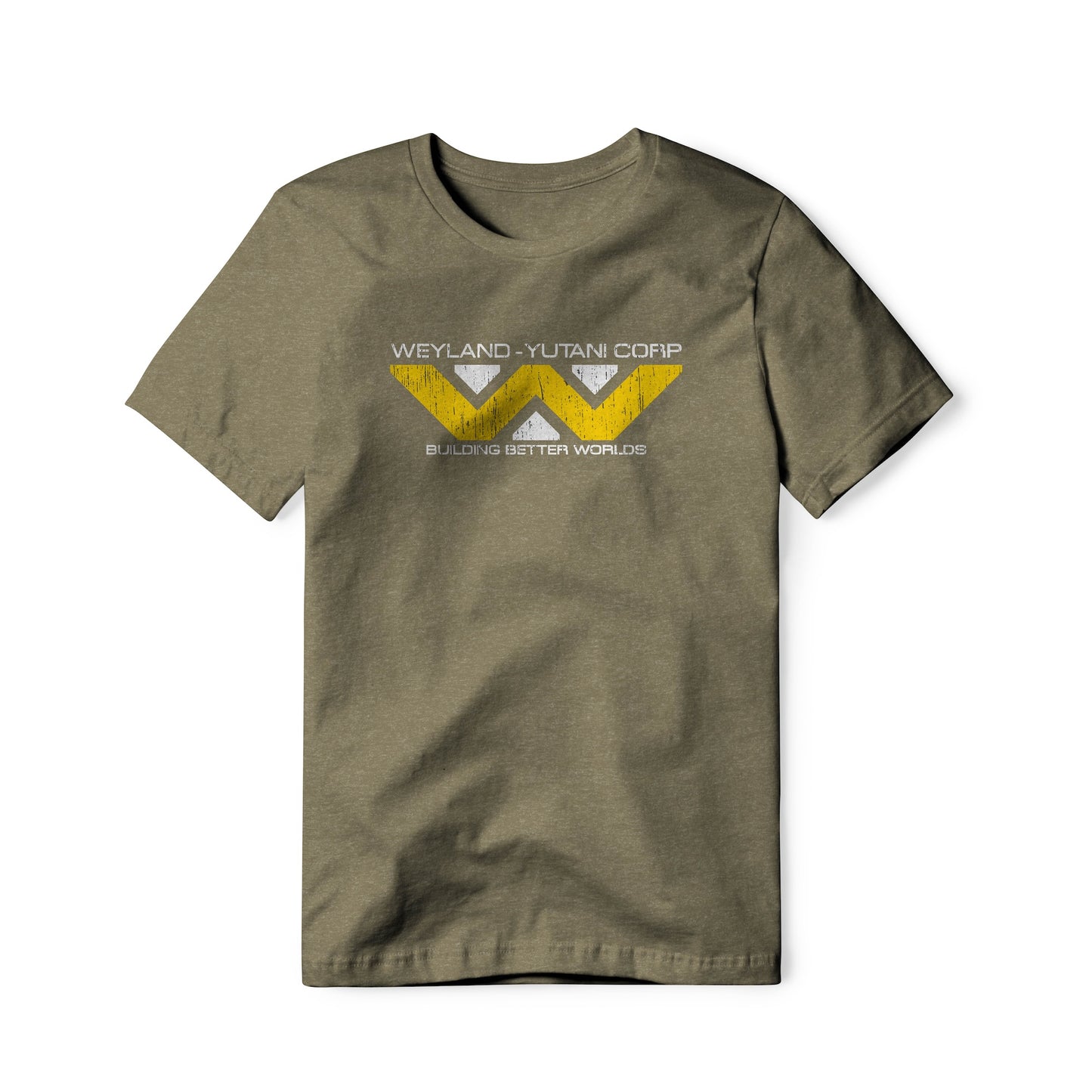 Weyland-Yutani Distressed Logo : Alien Movie, Cotton/Poly Blend Tee