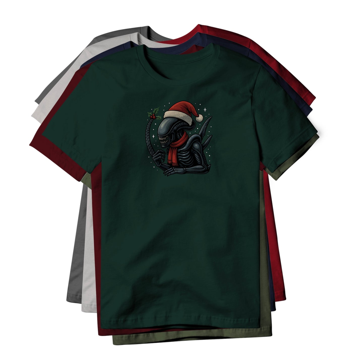Xenomorph (Christmas Edition) : Alien Movie, Classic Cotton Tee