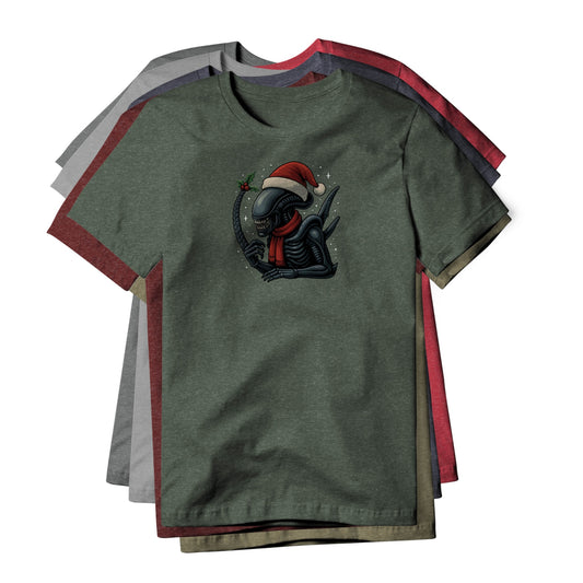 Xenomorph (Christmas Edition) : Alien Movie, Cotton/Poly Blend Tee