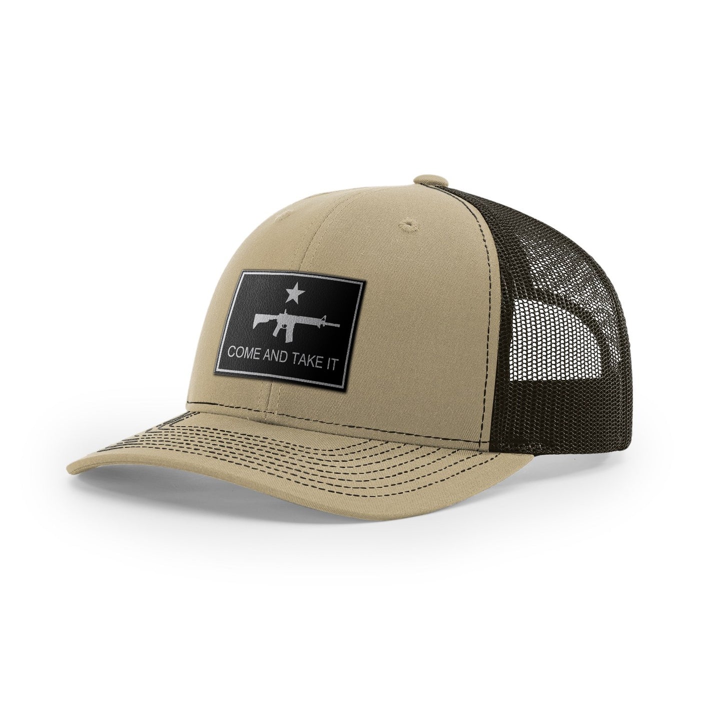 Come And Take It : Rifle (Black Leather), Snapback Hat