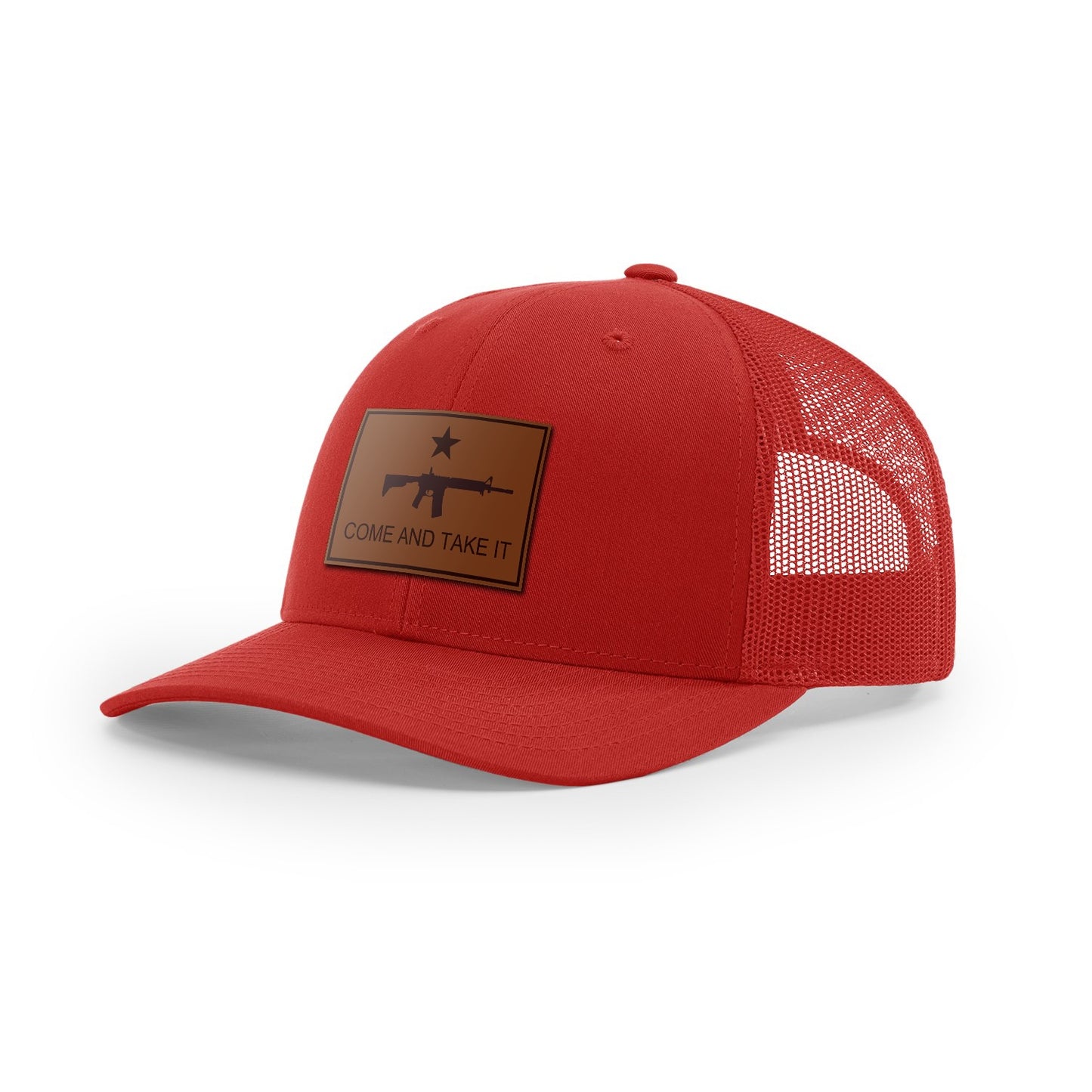 Come And Take It : Rifle (Brown Leather), Snapback Hat