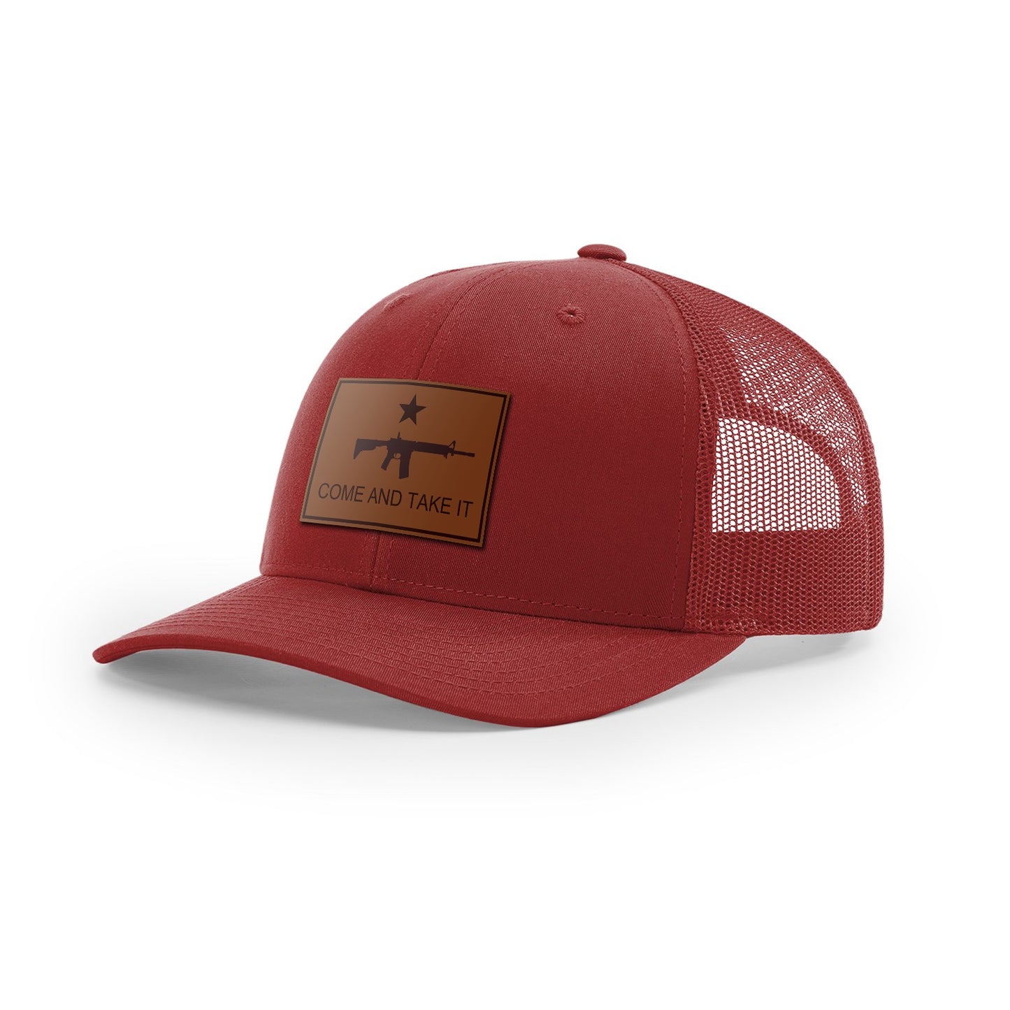 Come And Take It : Rifle (Brown Leather), Snapback Hat