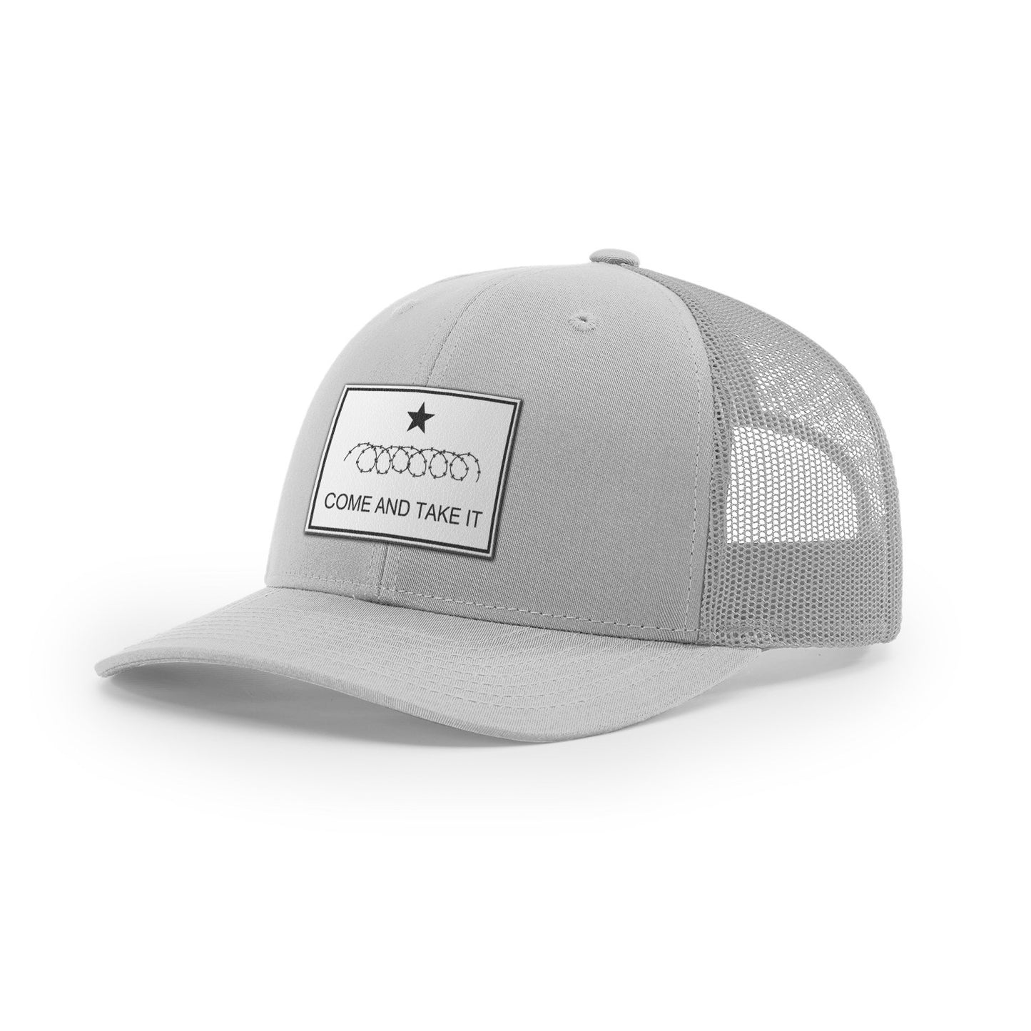 Come And Take It : Razor Wire (White Leather), Snapback Hat