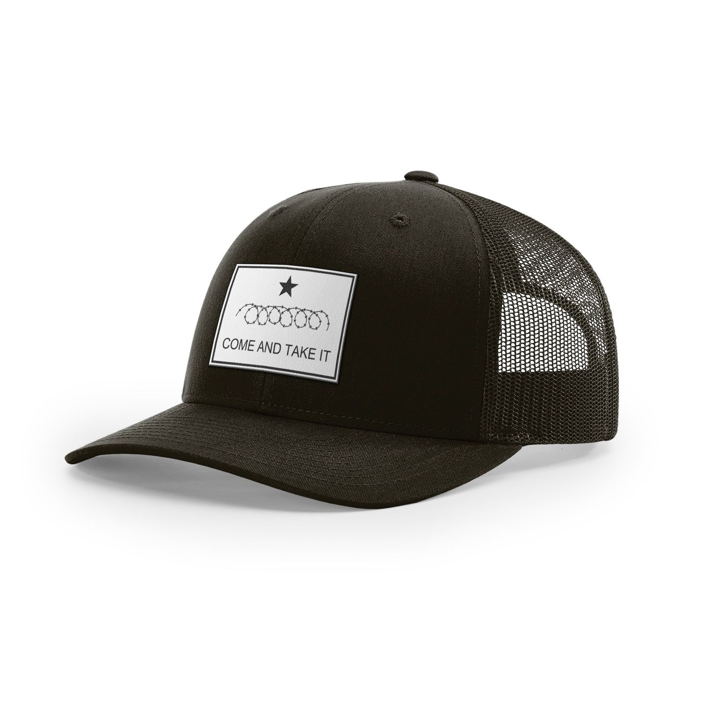Come And Take It : Razor Wire (White Leather), Snapback Hat