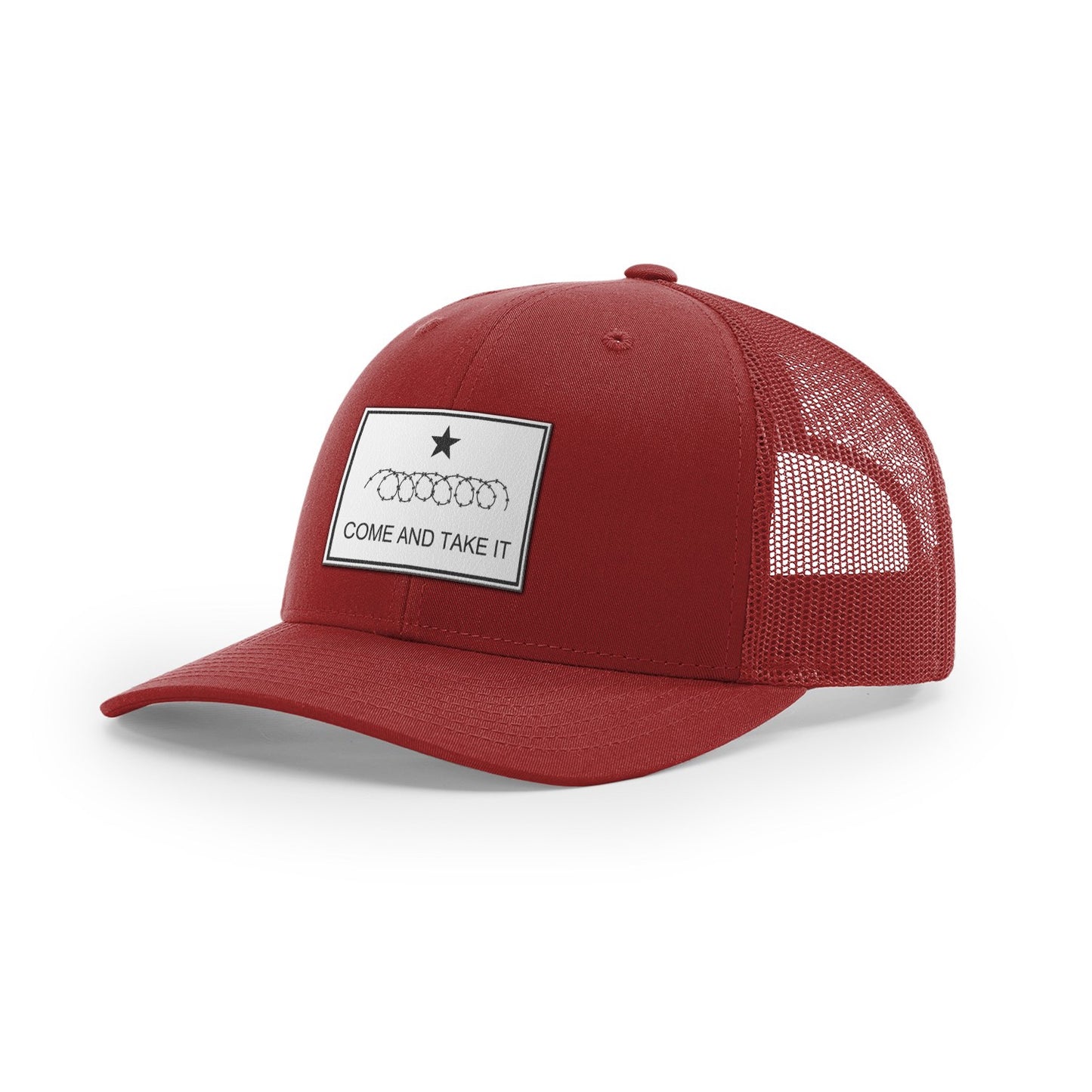 Come And Take It : Razor Wire (White Leather), Snapback Hat