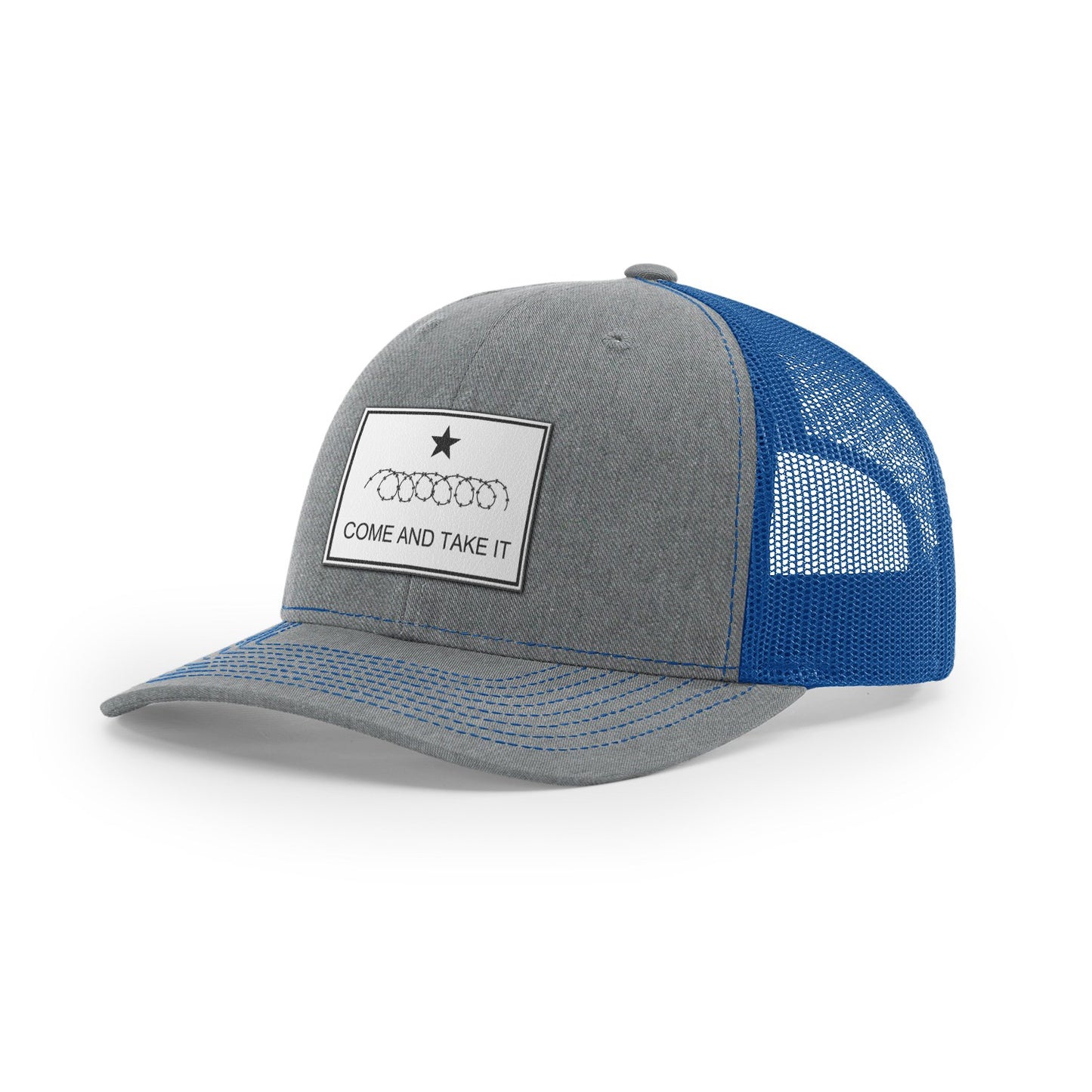 Come And Take It : Razor Wire (White Leather), Snapback Hat